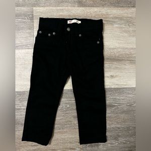 Black 511 straight leg Levi pants